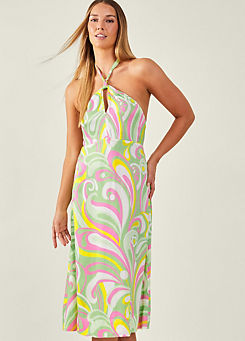 Swirl Halter Dress by Accessorize