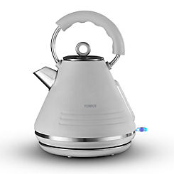 T10074GRY Ash Rapid Boil Pyramid 1.7L Kettle - Grey & Chrome by Tower