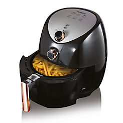T17021RG Family Size Air Fryer 4.3L 1500W - Black & Rose Gold by Tower