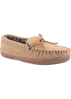Tan Ace Slippers by Hush Puppies