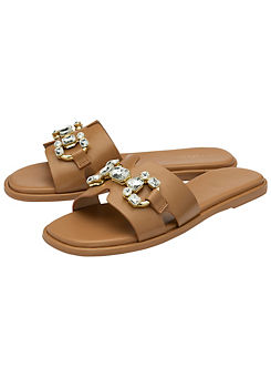 Tan Fano Sandals by Lotus