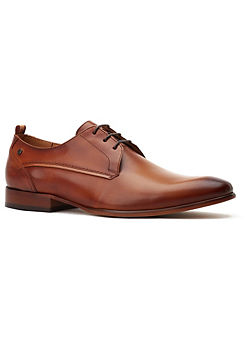 Tan Gambino Lace Up Derby Shoes by Base London