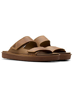 Tan Leather Litton Strap Sandals by Clarks