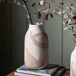 Tarn Crackle Glaze Large Vase by Chic Living
