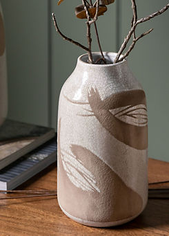 Tarn Crackle Glaze Small Vase by Chic Living