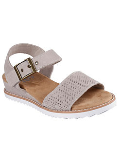 Taupe BOBS Desert Kiss Serendipitous Sandals by Skechers