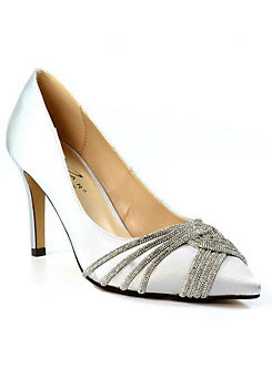 Tayah Silver Court Shoes by Lunar