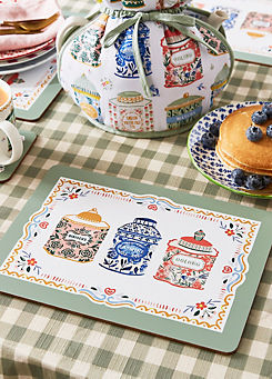 Tea Tins Cork Placemat by Ulster Weavers