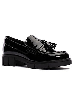 Teala Loafer Black Patent Shoes by Clarks