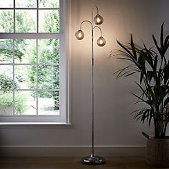 Teardrop Style Triple Bulb Floor Lamp