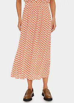 Tessa Elasticated Waist Midi Skirt by Saint Tropez