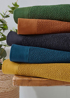 Textured 100% Cotton Towel Range by FURN