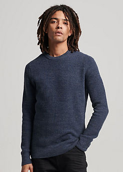 Textured Crew Knit Jumper by Superdry
