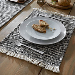 Textured Frayed Edge Set of 2 Placemats by Pineapple Elephant