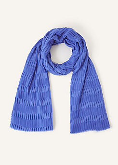 Textured Pleat Scarf by Accessorize
