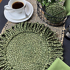 Thames Jute Star Crochet Set of 2 Placemats by Esselle
