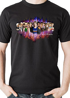 The Doctors Black T-Shirt by Dr Who