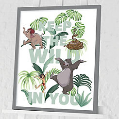 The Jungle Book Keep the Wild in You Framed Print by Disney