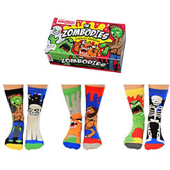 The Zombodies Box - 6 Beastly Odd Socks for Kids by United Oddsocks