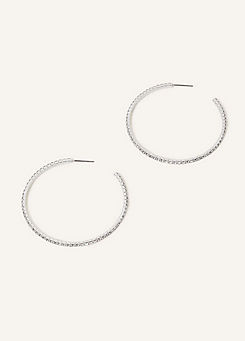 Thin Crystal Hoops by Accessorize