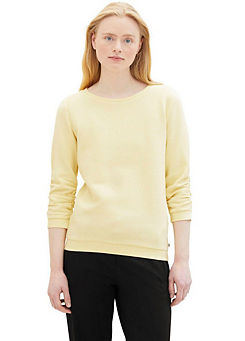 Three-Quarter Sleeve Sweatshirt by Tom Tailor