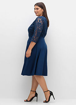 Three-Quarter Sleeves Cocktail Dress by Sheego