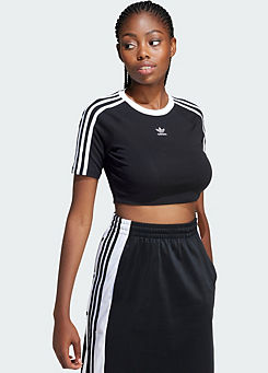 Three Stripe Cropped T-Shirt by adidas Originals