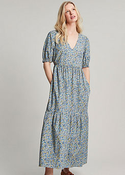 Tiered Cotton Dress by Joules