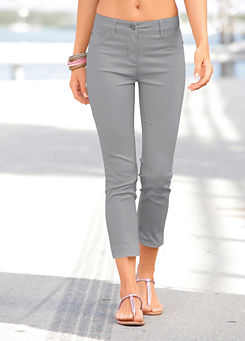 Tight Fit Cropped Jeggings by LASCANA
