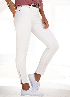 Tight Fit Zipped Jeggings by Lascana