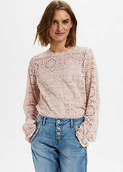 Tiley Long Sleeve Lace Blouse by Cream
