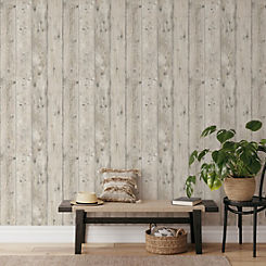 Timber planks Wallpaper by Muriva