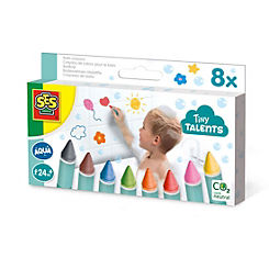 Tiny Talents Bath Crayons, 8 Colours by SES Creative