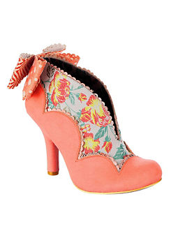 Toasted Teacake Coral Court Shoes by Irregular Choice