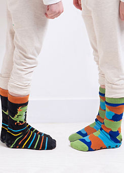 Toasties Dinosaur Kids Original Slipper Socks by Totes