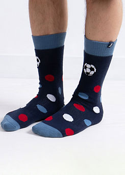Toasties Mens Original Football Slipper Socks by Totes