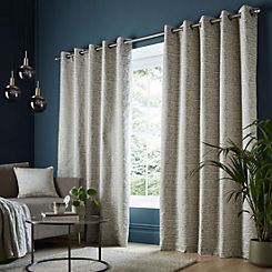 Tonwell Pair of Lined Eyelet Curtains by Ashley Wilde