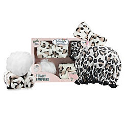 Totally Pampered Leopard Print Spa Gift Set by The Vintage Cosmetics Company