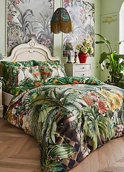 Totally Tropical 100% Cotton Sateen 200 Thread Count Duvet Cover Set by Joe Browns