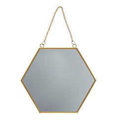 Touch Of Gold Hexagon Mirror by Sass & Belle
