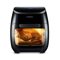 Tower T17076 Vortx 10-in-1 Digital Air Fryer Oven with Rapid Air Circulation, 60-Minute Timer, 11L, 2000W - Black by Tower