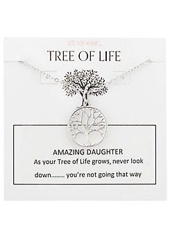 Tree of Life ’Amazing Daughter’ Pendant by Notes From The Heart