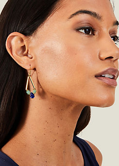 Triangular Stone Drop Earrings by Accessorize