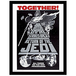 Trilogy Together Framed Print  by Star Wars