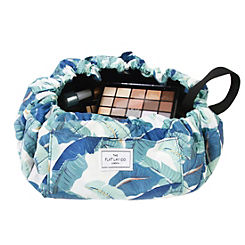 Tropical Leaves Open Flat Makeup Bag by The Flat Lay Co.