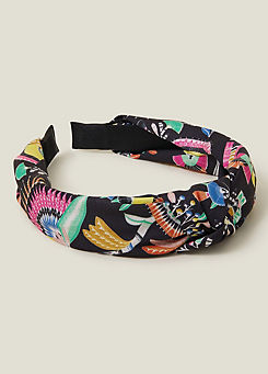 Tropical Print Knot Headband by Accessorize
