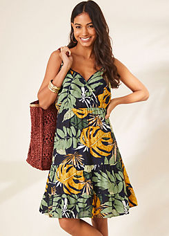 Tropical Tiered Wrap Dress by Kaleidoscope