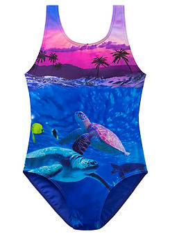 Turtle Print Swimsuit by bonprix