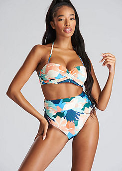 Twist Bandeau with Fold Over Briefs by South Beach