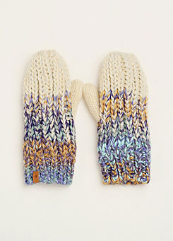 Twisted Sparkle Knitted Mittens by Brakeburn